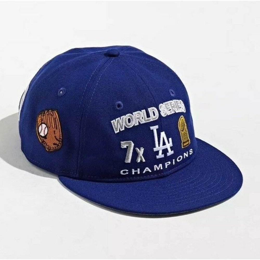 RARE New Era Los Angeles Dodgers UO Exclusive Tour Of LA Snapback Hat Cap Blue